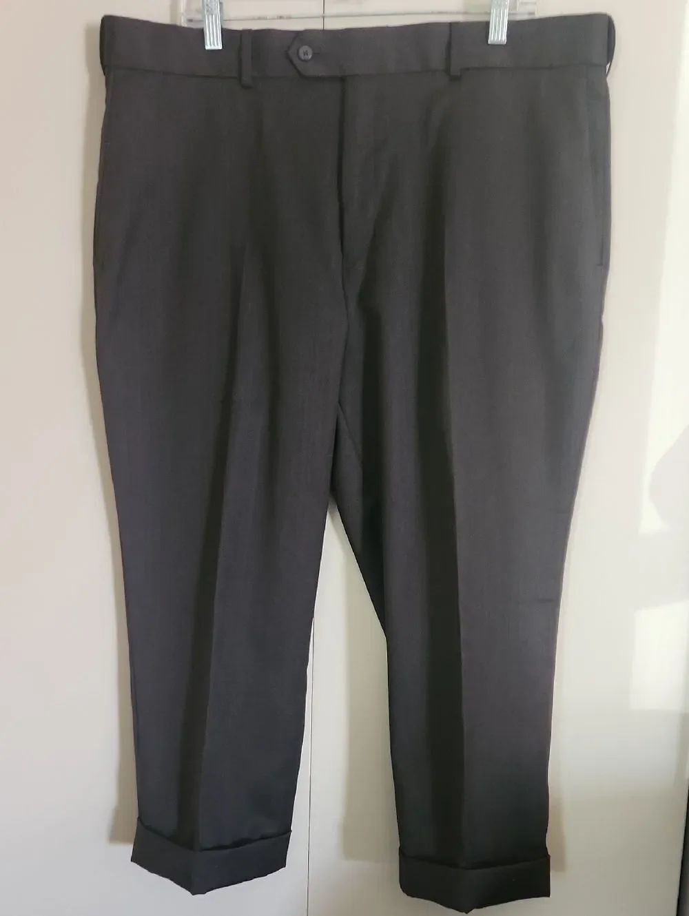 P23 Stafford classic Mens Dress Trousers in Charcoal Gray Business formal